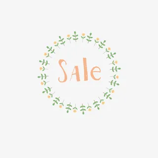 小清新促销标签免抠