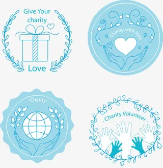 矢量蓝色手绘漫画背景