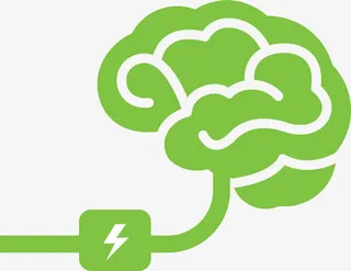 大脑充电图标免抠
