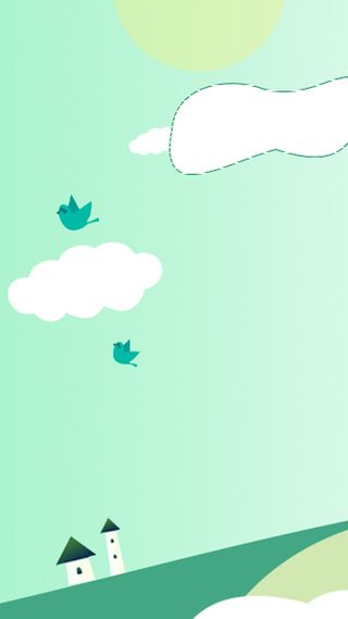 绿色扁平化h5背景高清