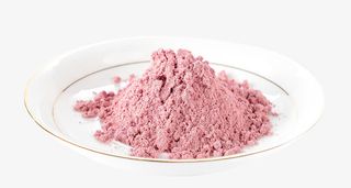 碟子里的紫薯粉免抠