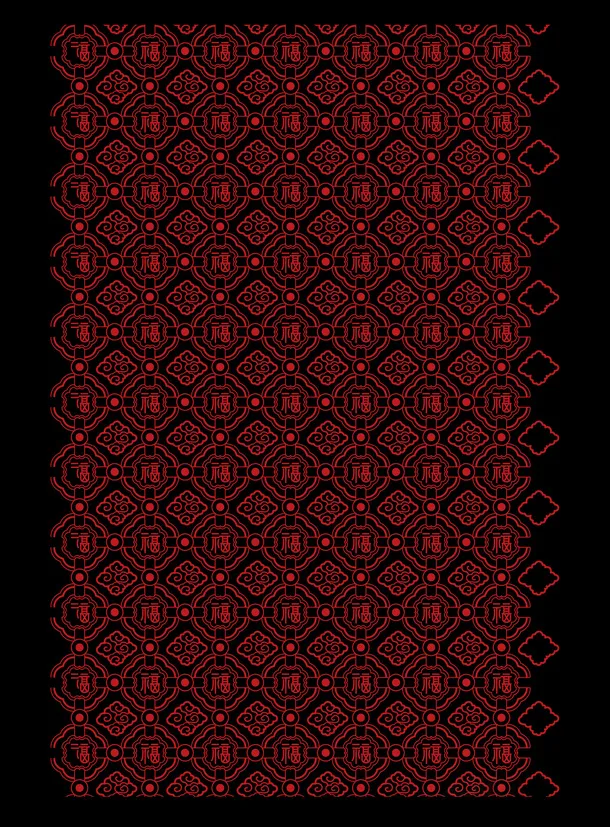 中国福节日背景图