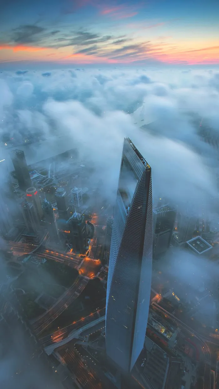 大气城市建筑商务H5背景高清