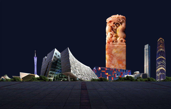 抽象城市背景素材高清