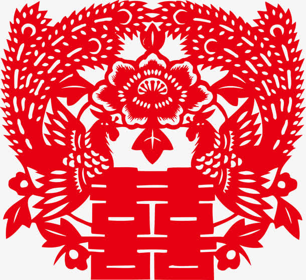 矢量中国风贴纸图案免抠