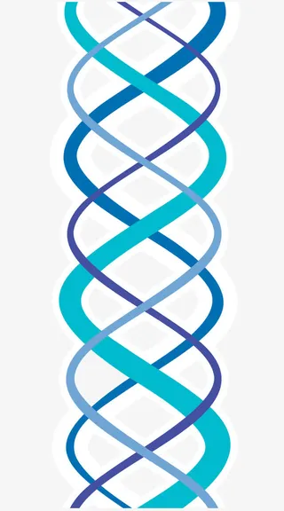 蓝色螺旋线免抠