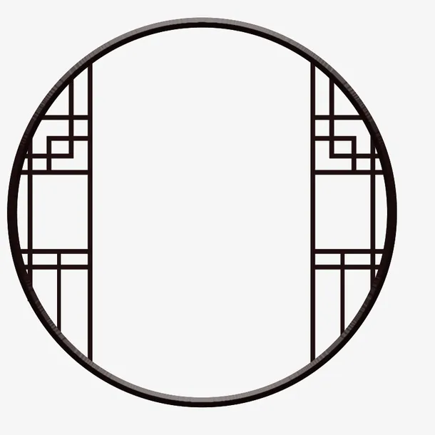 仿古国潮窗户免抠