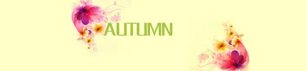秋天淘宝女装背景banner