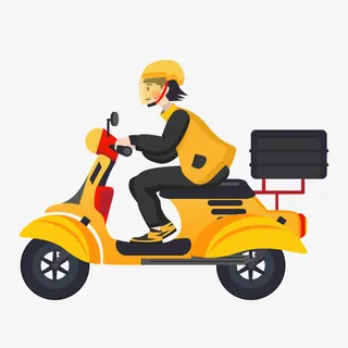 美团配送员外卖骑摩托小哥免抠