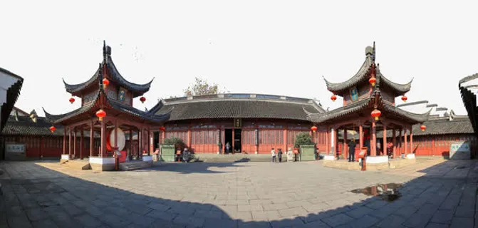 古典南京徽州中国夫子庙PNG免抠 古典南京徽州中国夫子庙PNG免抠