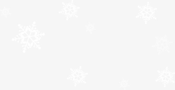 卡通唯美雪花免抠