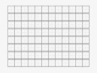 四分格生字本模板免抠