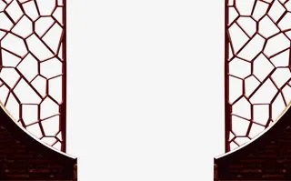 古典圆门 传统大门 屏风 传统免抠