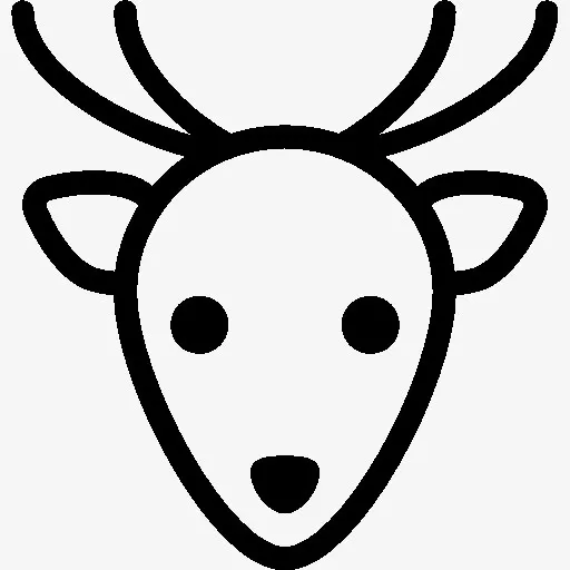 节日的圣诞鹿图标免抠