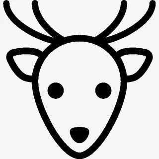 节日的圣诞鹿图标免抠