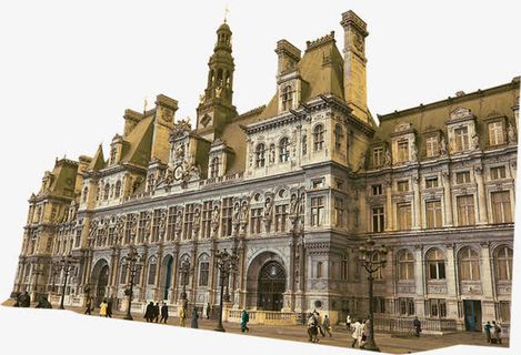 欧洲风格建筑素材免抠