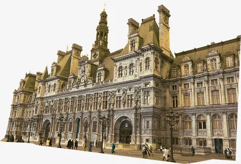 欧洲风格建筑素材免抠