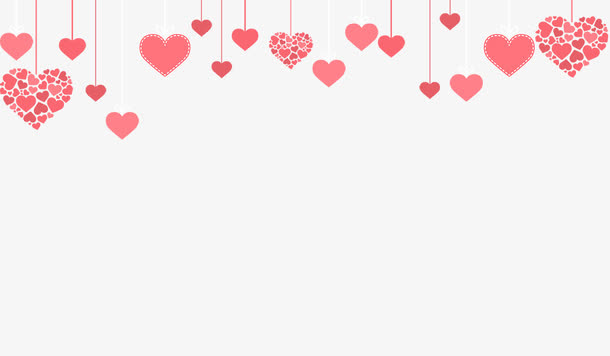 214浪漫爱心边框装饰免抠