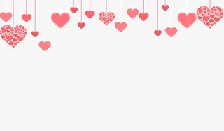 214浪漫爱心边框装饰免抠