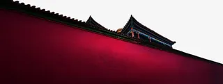 复古红墙免抠