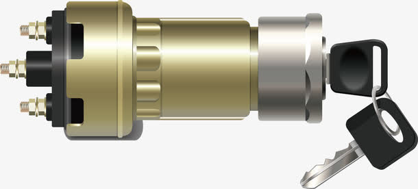 各种汽车零部件点火钥匙设计素材免抠