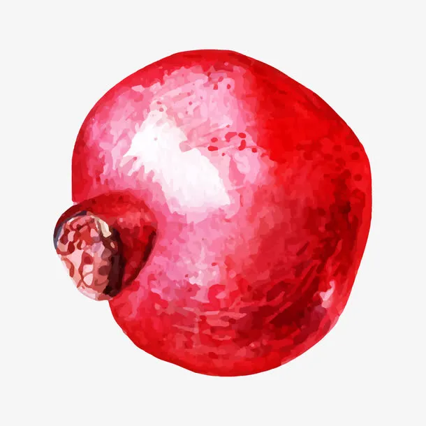 水墨石榴免抠