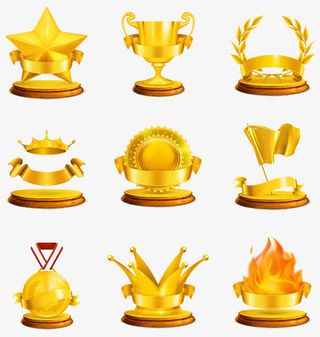 各种奖牌合集免抠
