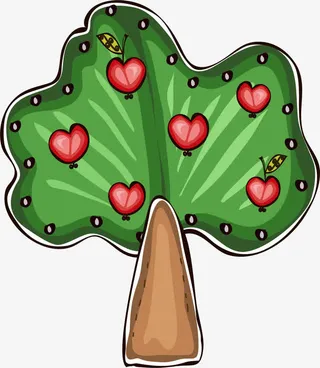 清新卡通春天主题矢量素材免抠