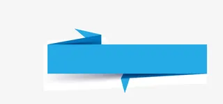 矢量蓝色标签免抠