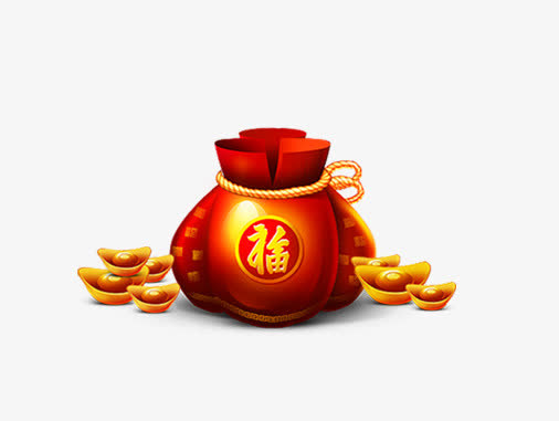 福袋卡通免抠