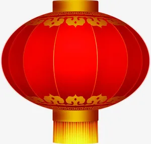 红色灯笼爱国建党免抠