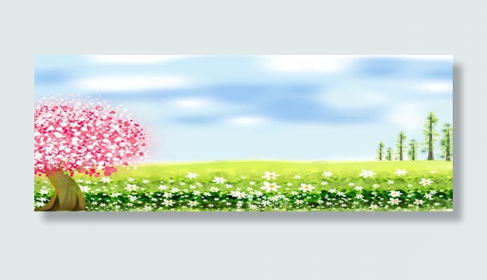 炫魅春色海报免抠