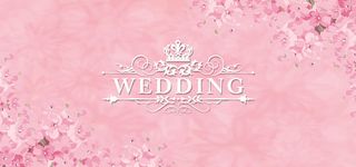 粉色婚礼渐变梦幻粉色banner背景高清扁平简约背景