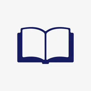 手绘红色展开的书籍免抠