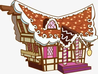 糖果屋建筑免抠