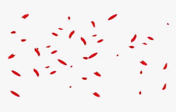 喜庆节日花瓣漂浮透明素材免抠