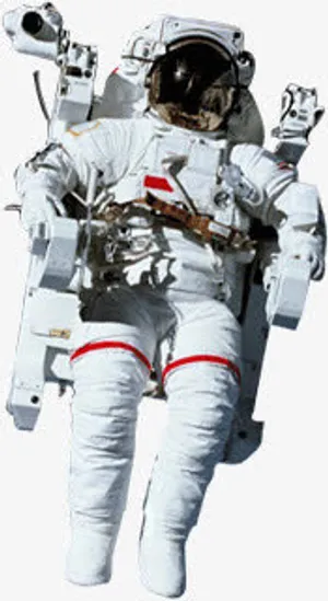 全副武装的太空人免抠