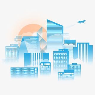 扁平化城市免抠