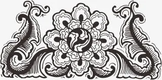 中国传统花纹免抠