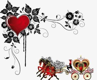 欧式马车婚庆装饰免抠