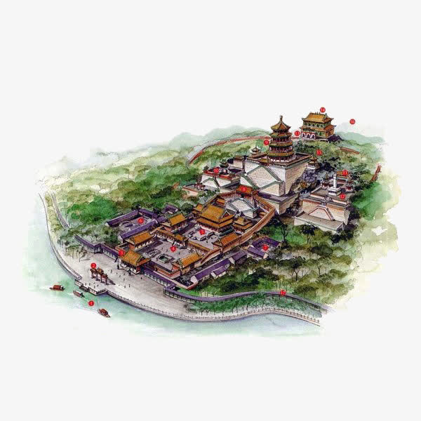 少林寺建筑免抠