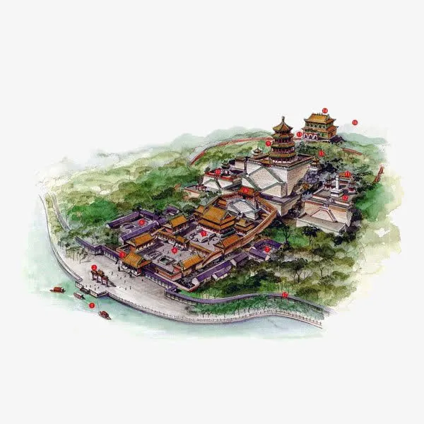 少林寺建筑免抠
