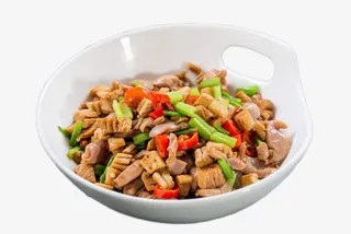 胡萝卜美味泡椒鸡杂免抠