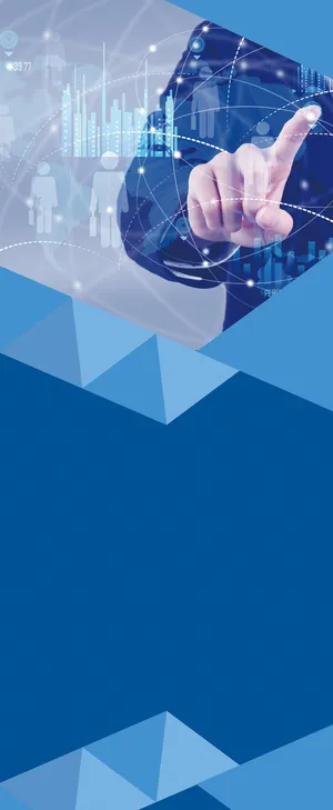 未来蓝色科技海报高清