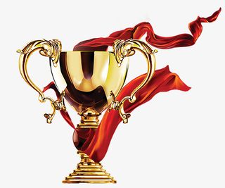 一个金灿灿的大奖杯免抠