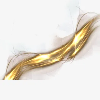 金色亮光条带免扣素材免抠