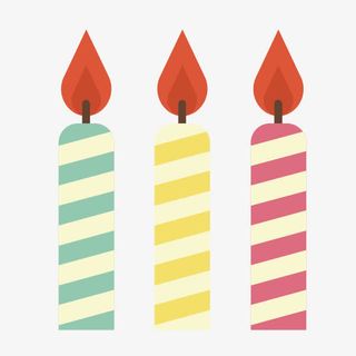 卡通手绘蜡烛图标免抠