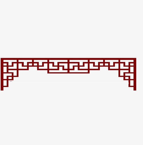 中国风门楣装饰元素免抠