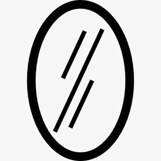 Oval垂直镜像图标免抠