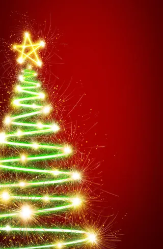 梦幻圣诞树免抠